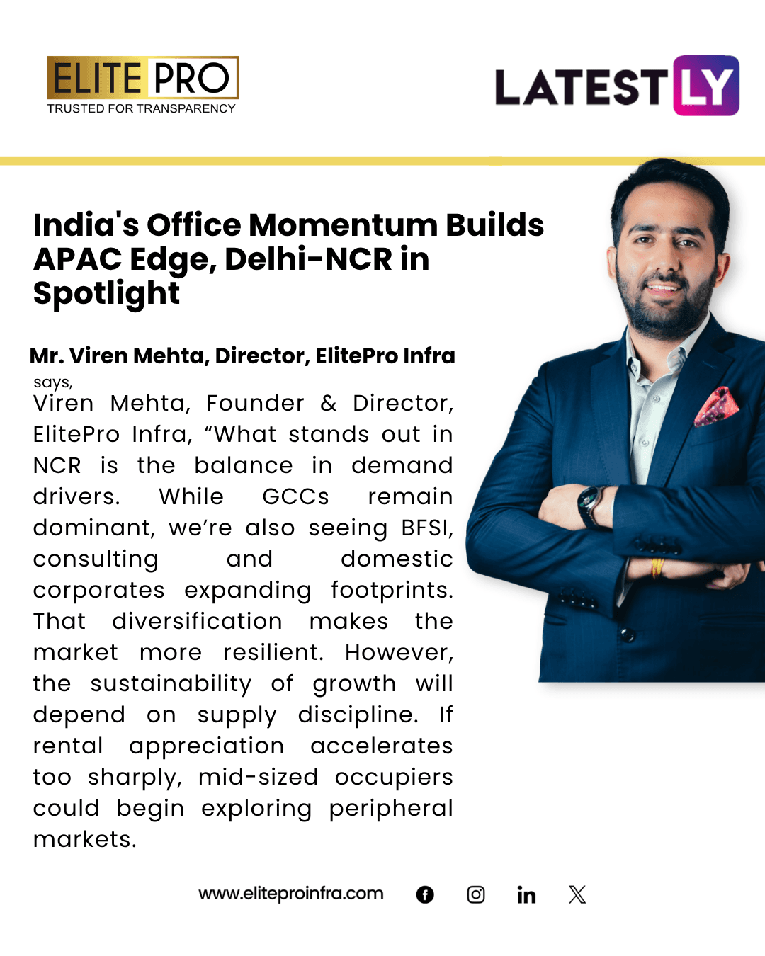 India's Office Momentum Builds APAC Edge, Delhi-NCR in Spotlight