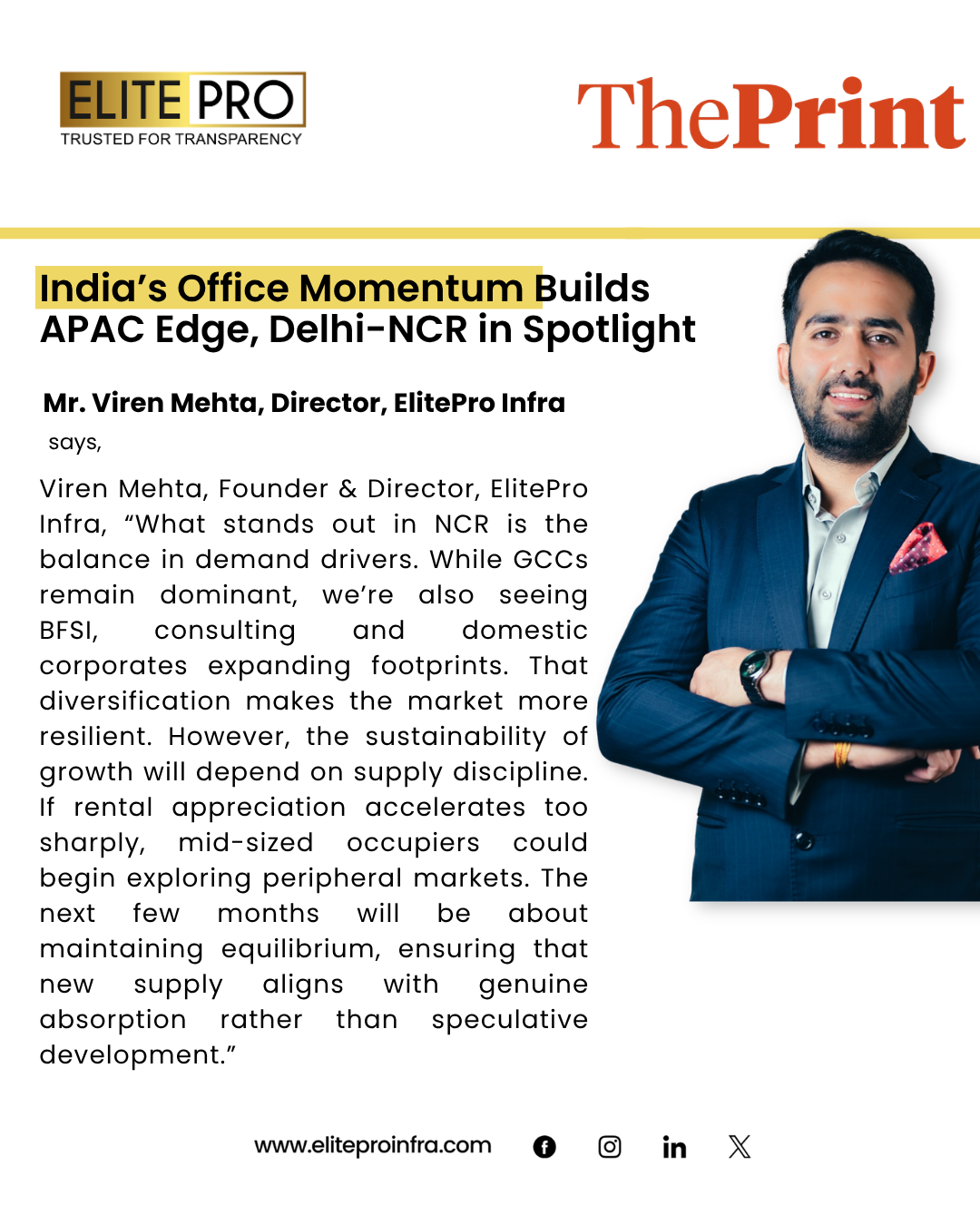 India’s Office Momentum Builds APAC Edge, Delhi-NCR in Spotlight