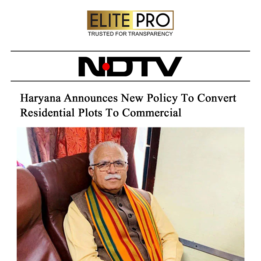 Haryana Announces New Policy To Convert Residential Plots To Commercial